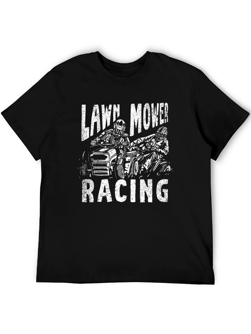 Lawn Mower Racing Graphic T-Shirt
