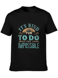 Impossible Fun Graphic Tee - Soft Cotton Casual Wear