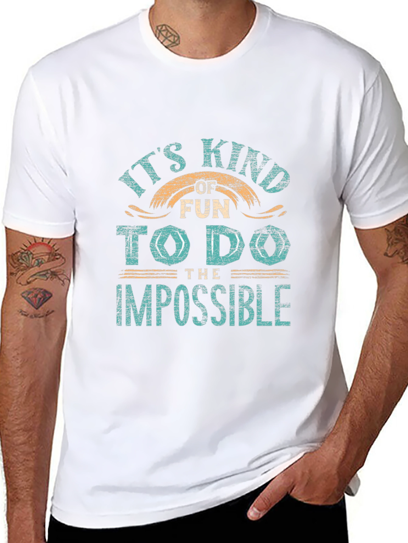 Impossible Fun Graphic Tee - Soft Cotton Casual Wear