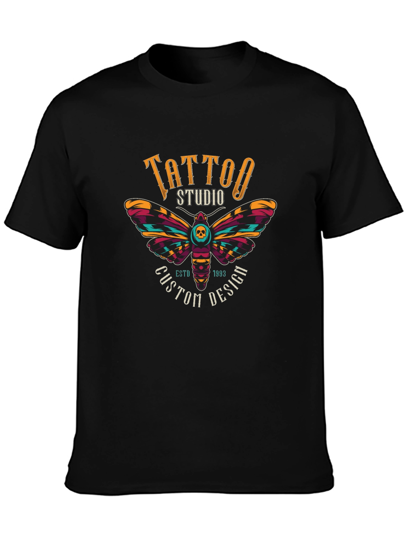 Tattoo Studio Moth Graphic T-Shirt