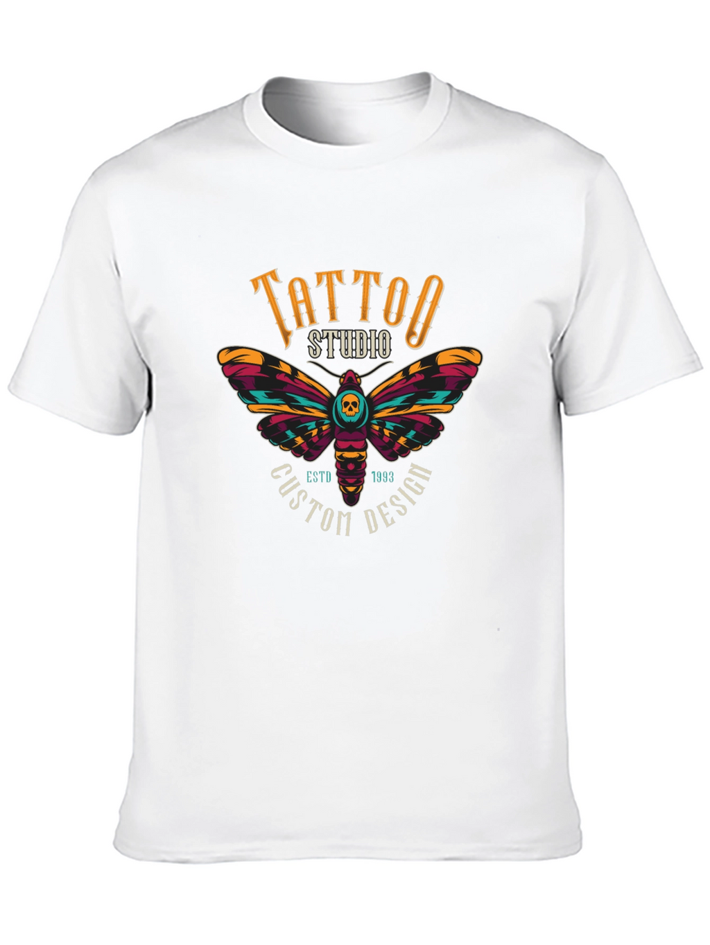 Tattoo Studio Moth Graphic T-Shirt