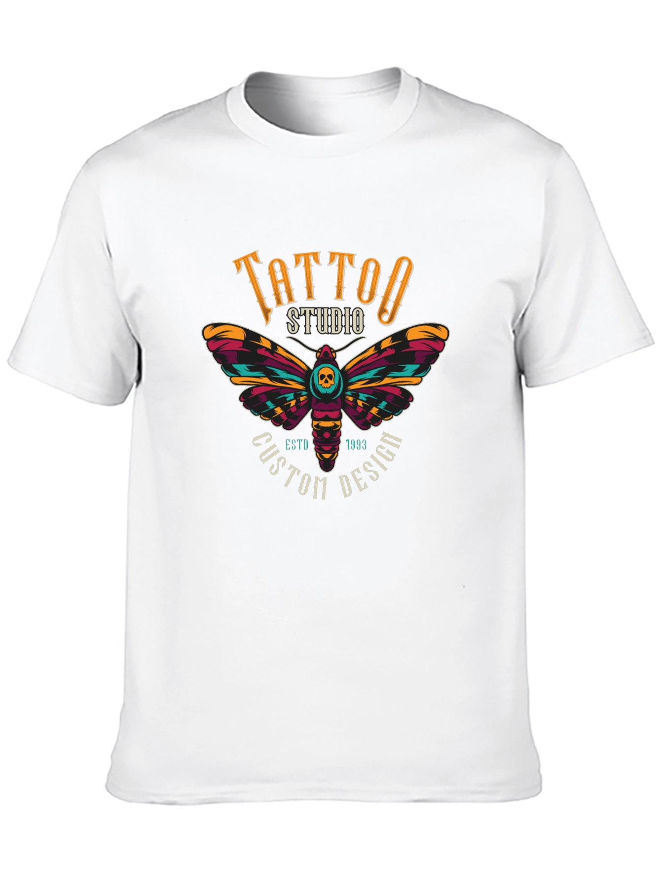 Tattoo Studio Moth Graphic T-Shirt