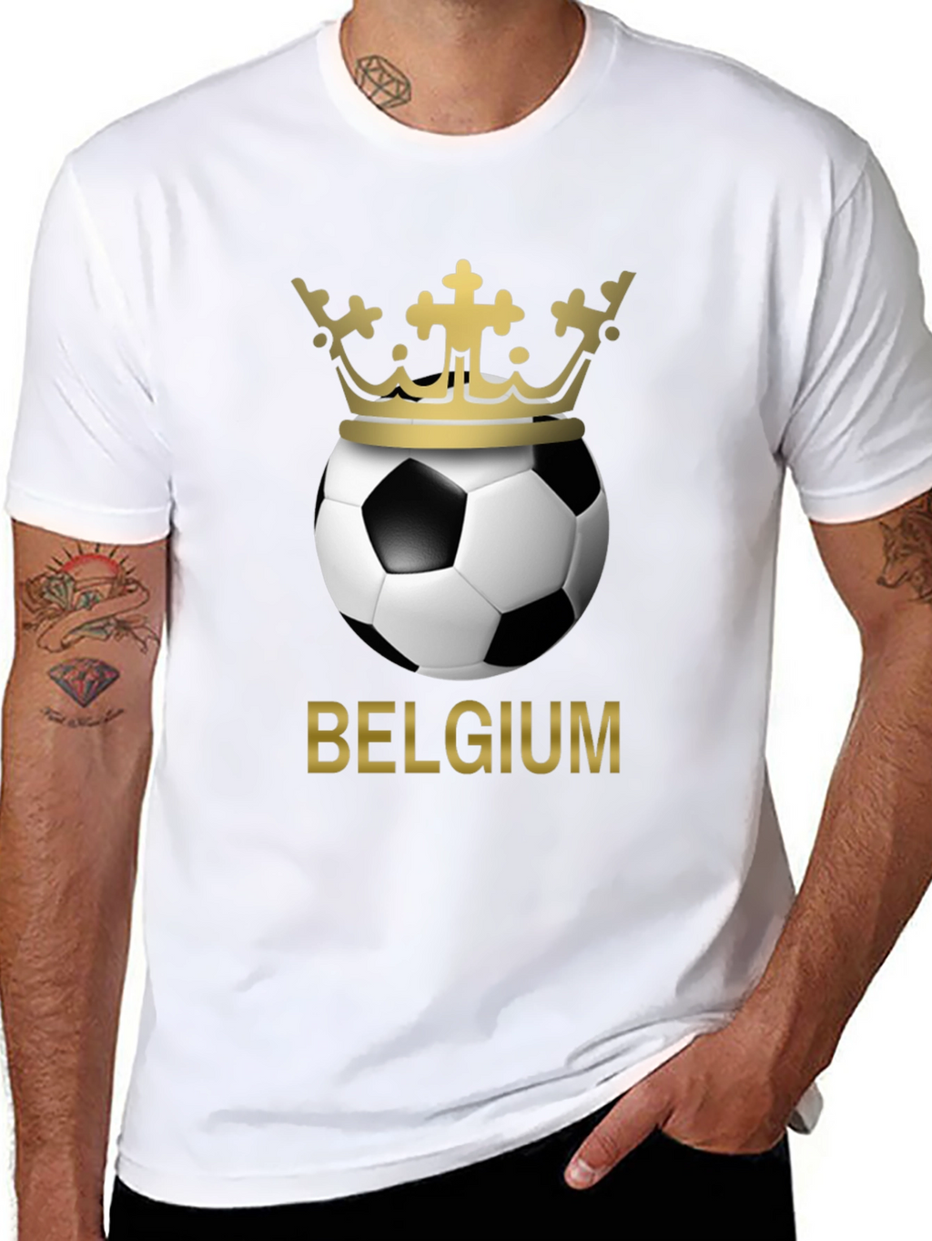 Belgium Soccer Crown Graphic T-Shirt