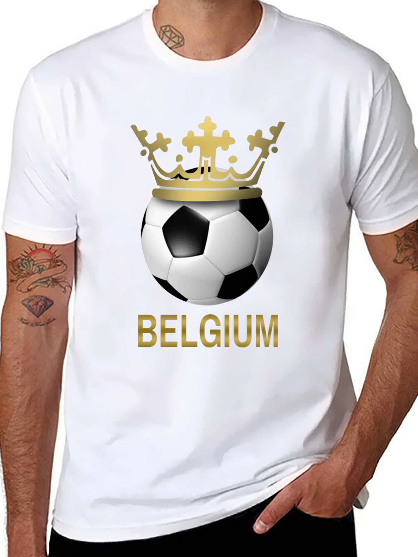 Belgium Soccer Crown Graphic T-Shirt