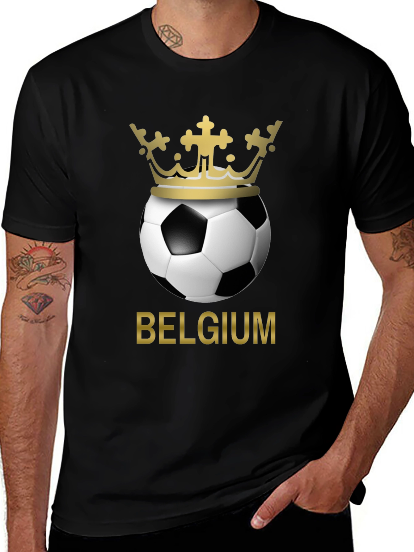 Belgium Soccer Crown Graphic T-Shirt