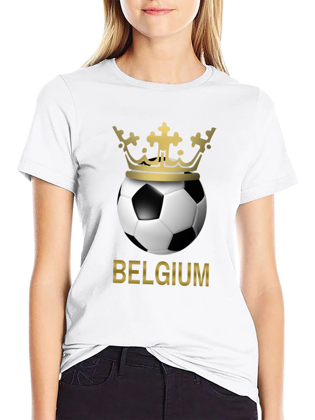 Belgium Soccer Crown Graphic T-Shirt