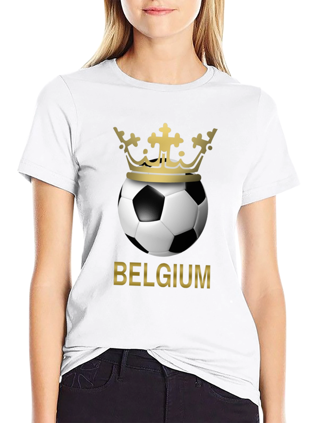 Belgium Soccer Crown Graphic T-Shirt