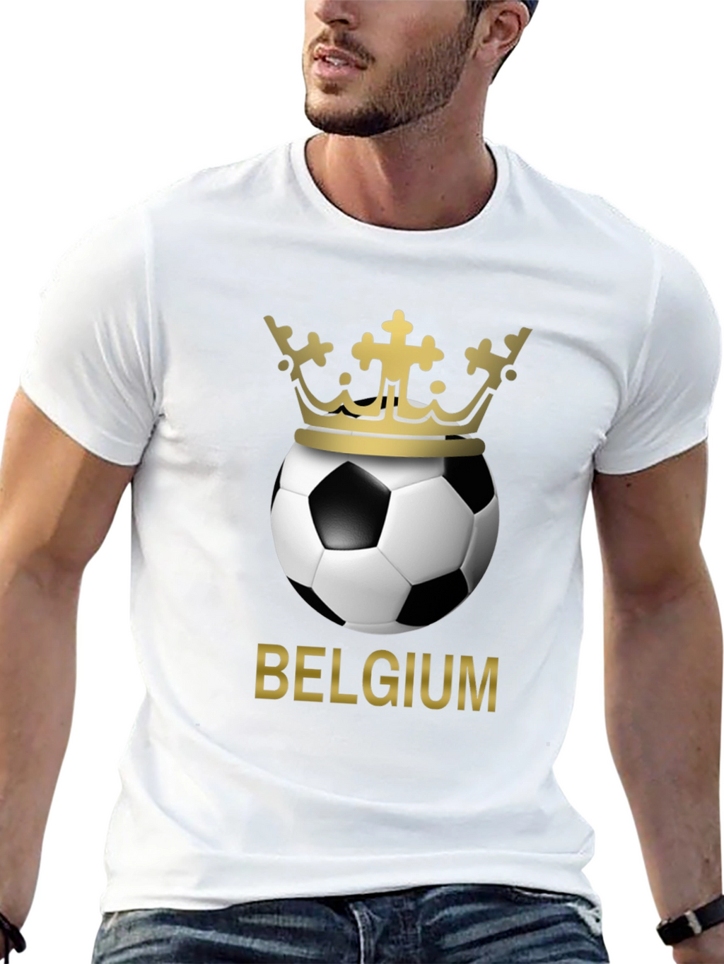 Belgium Soccer Crown Graphic T-Shirt
