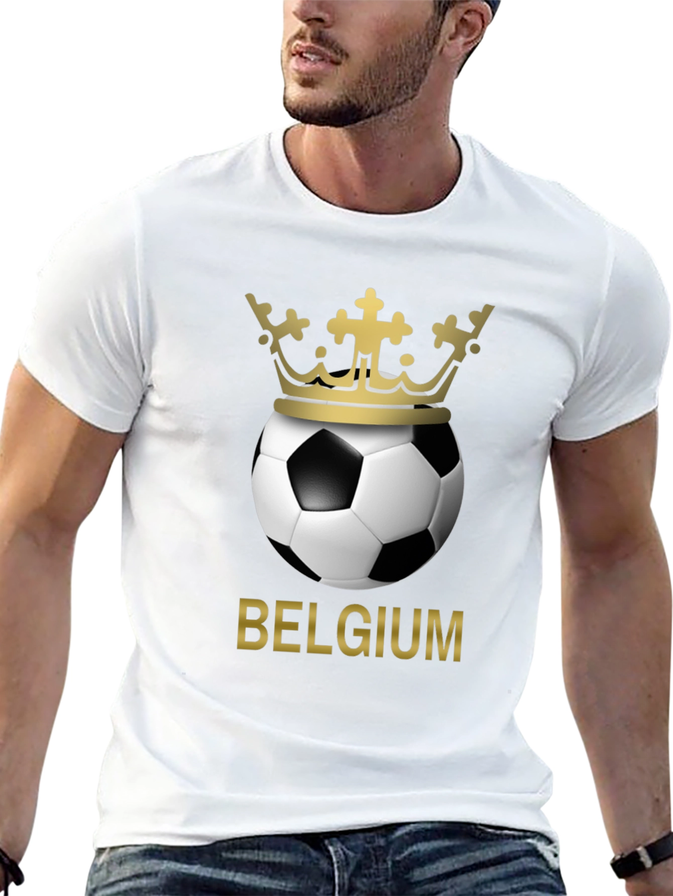 Belgium Soccer Crown Graphic T-Shirt