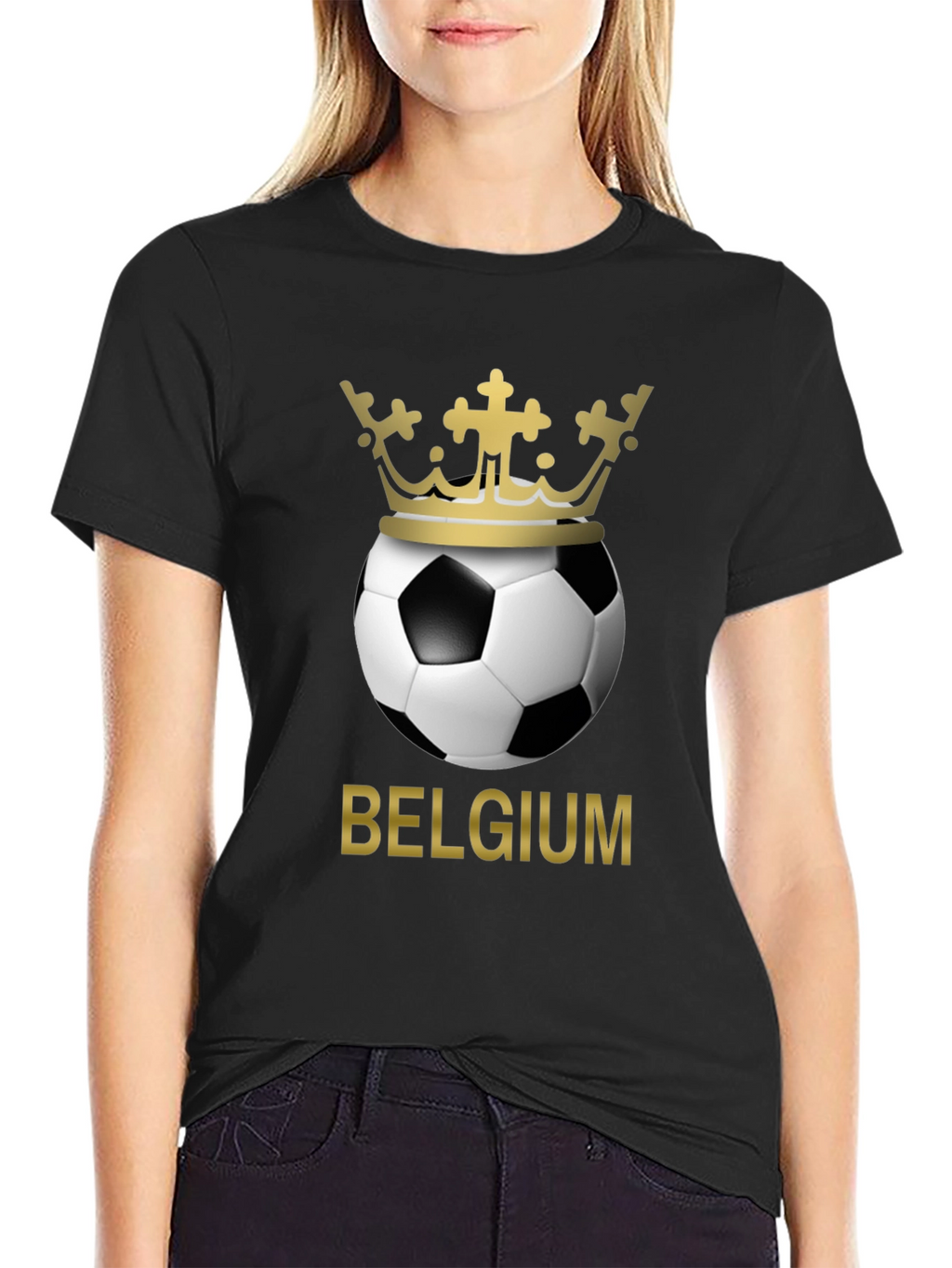 Belgium Soccer Crown Graphic T-Shirt