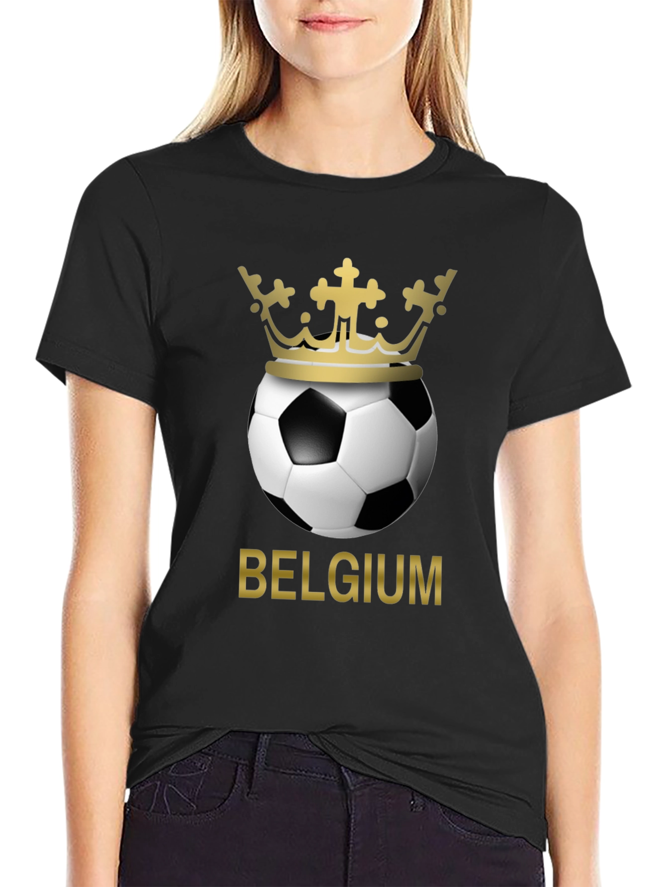 Belgium Soccer Crown Graphic T-Shirt