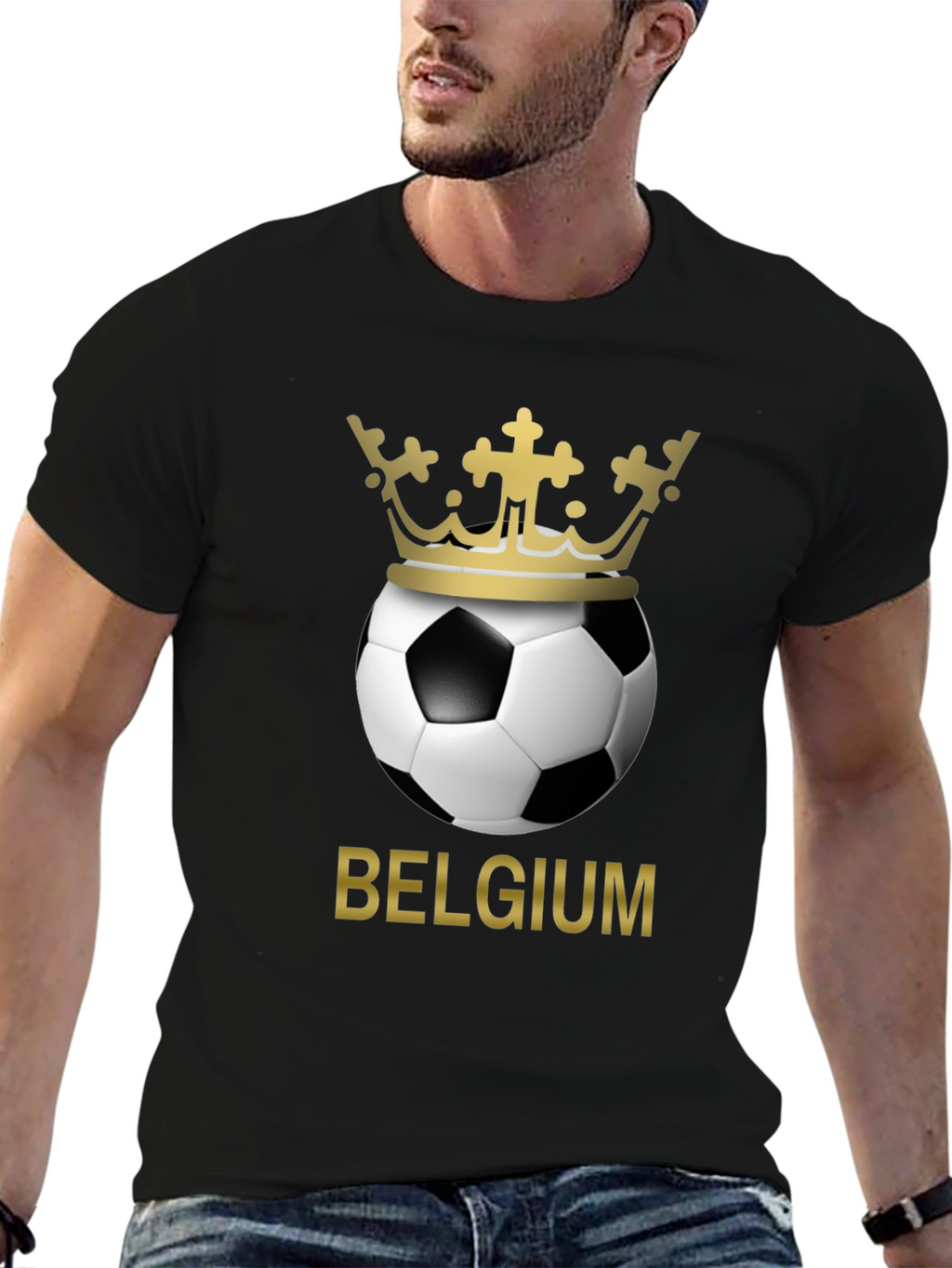 Belgium Soccer Crown Graphic T-Shirt