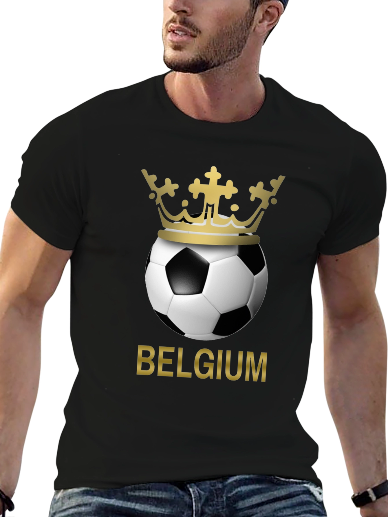 Belgium Soccer Crown Graphic T-Shirt