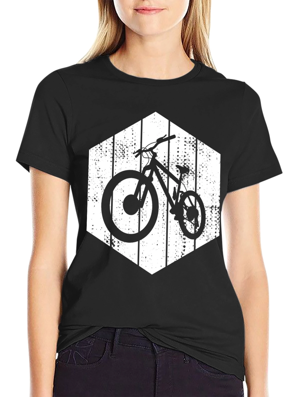 Mountain Biking Hex T-Shirt - Cool Biker Tee