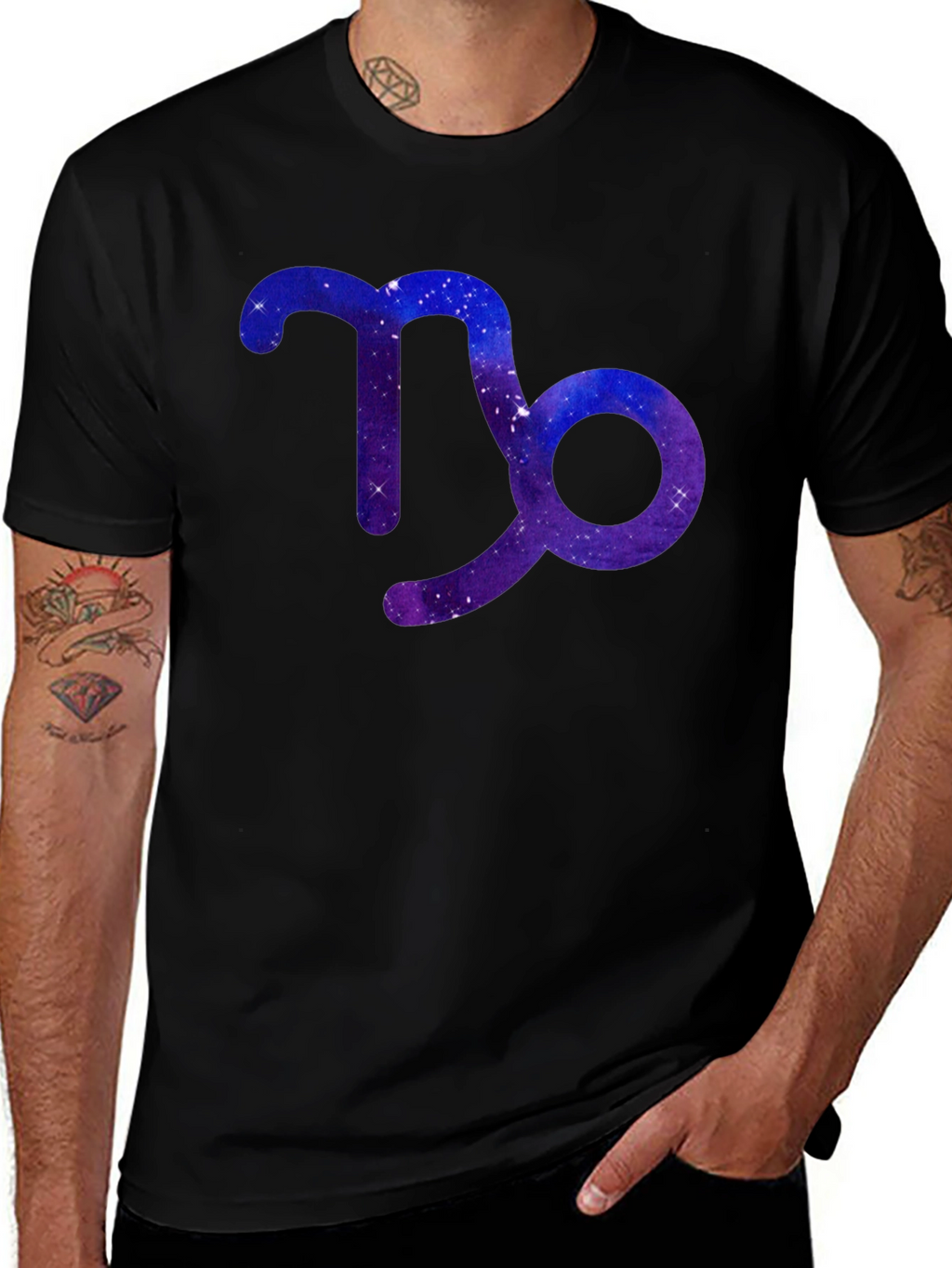 Capricorn Zodiac Galaxy T-Shirt