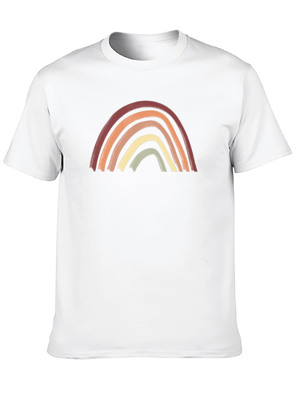 Boho Rainbow Graphic Tee - Unisex Cotton Shirt