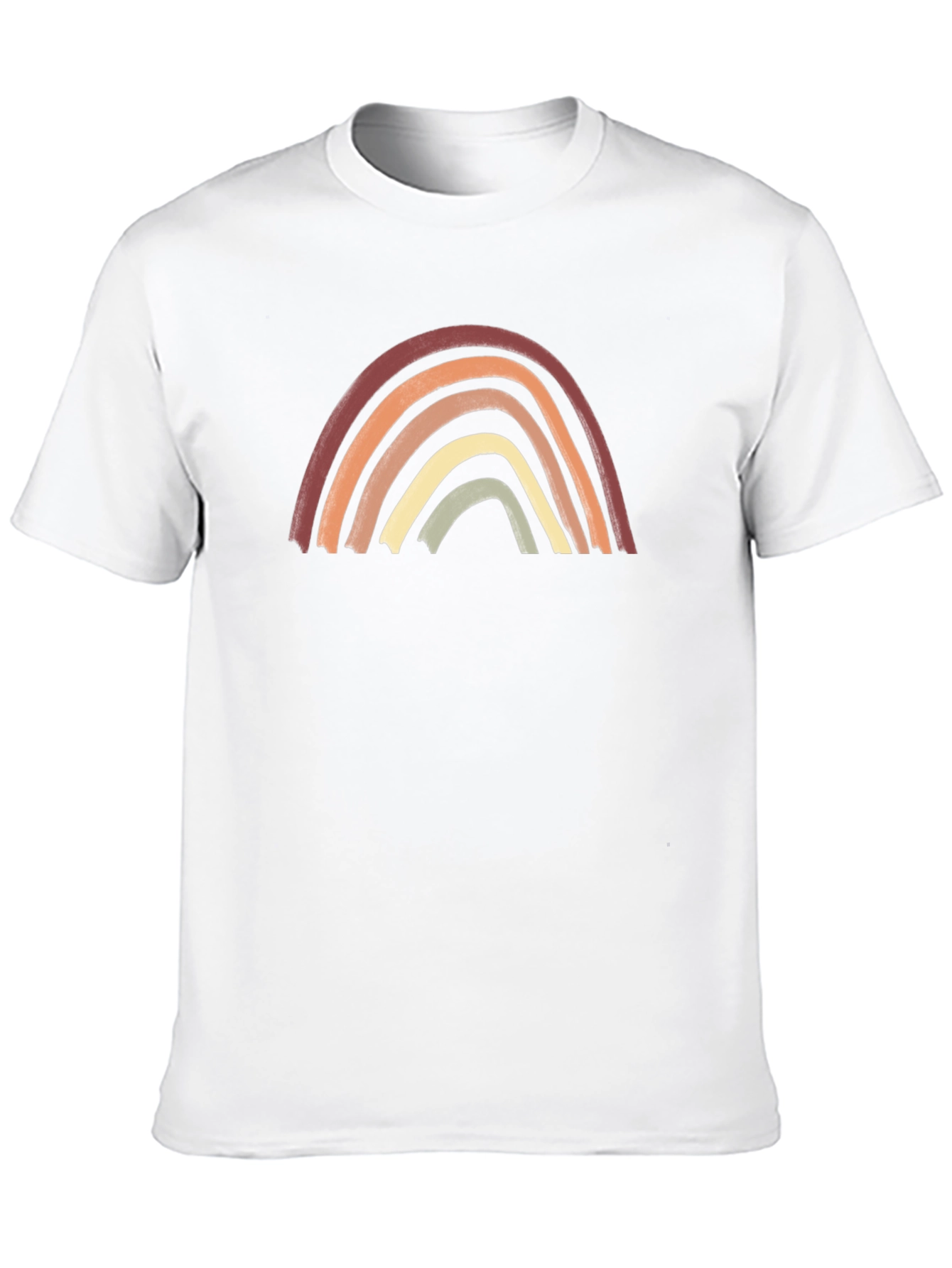 Boho Rainbow Graphic Tee - Unisex Cotton Shirt