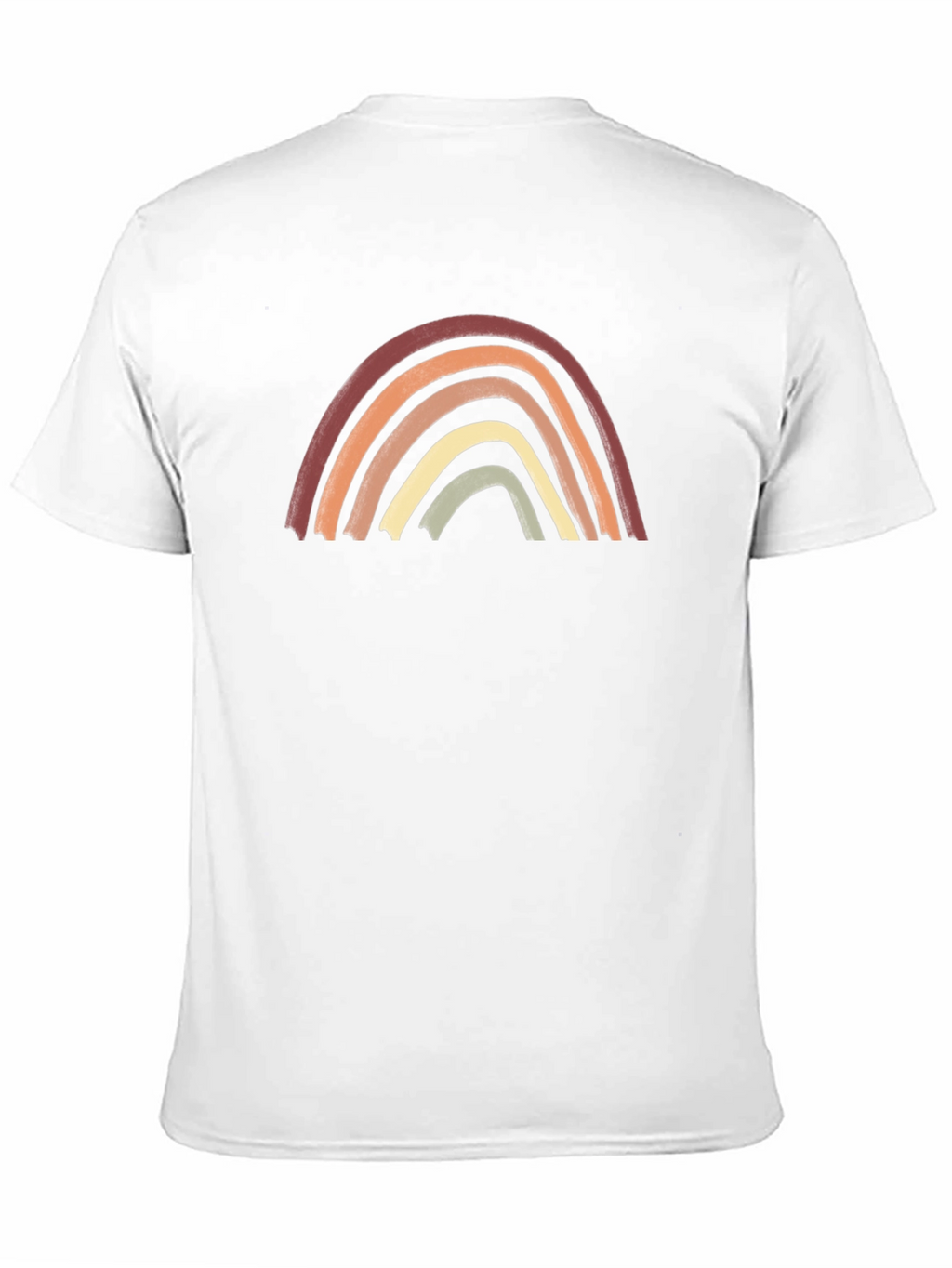 Boho Rainbow Graphic Tee - Unisex Cotton Shirt