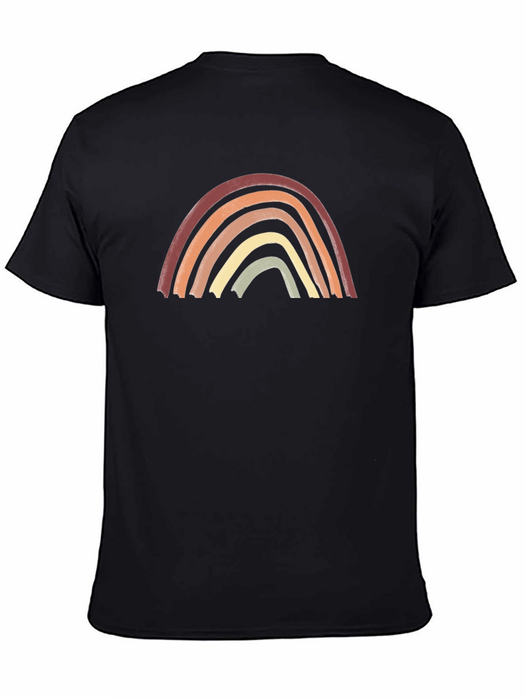 Boho Rainbow Graphic Tee - Unisex Cotton Shirt
