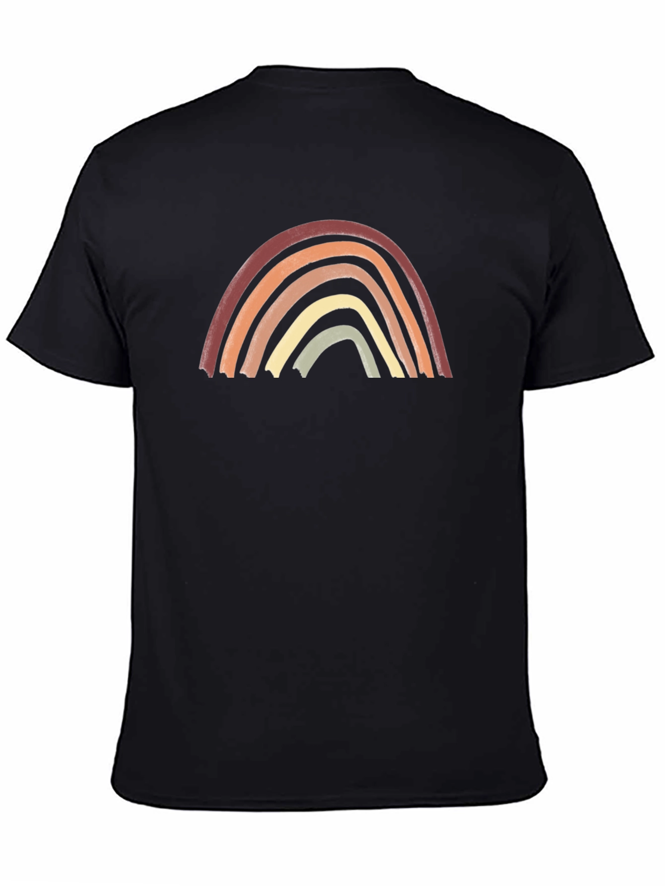 Boho Rainbow Graphic Tee - Unisex Cotton Shirt