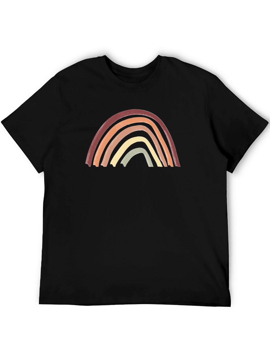 Boho Rainbow Graphic Tee - Unisex Cotton Shirt