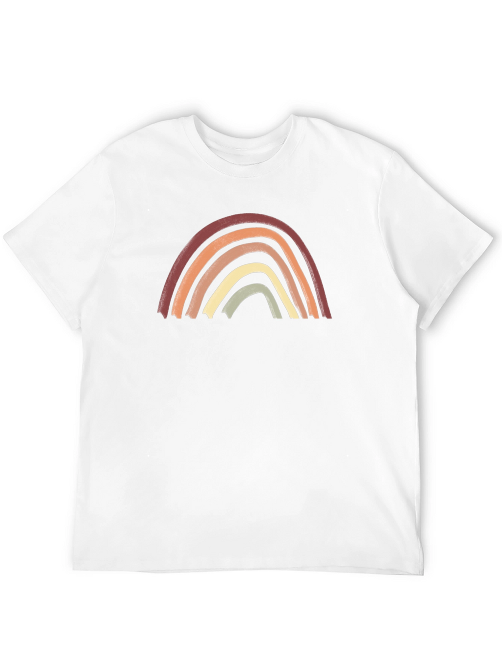 Boho Rainbow Graphic Tee - Unisex Cotton Shirt