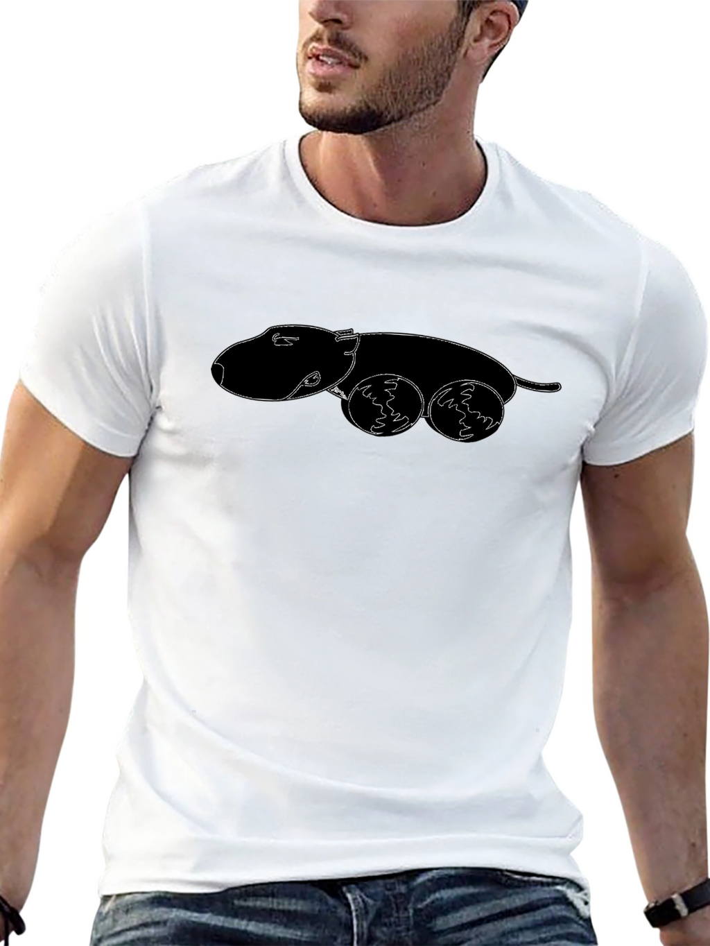 Minimalist Dog T-Shirt – Clean Dog Lover Graphic Tee