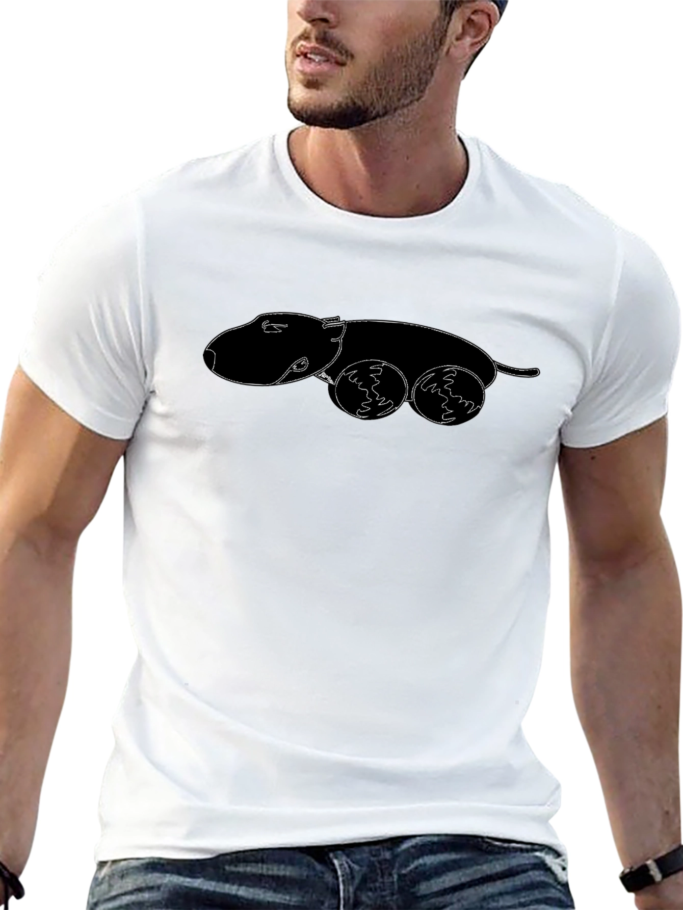 Minimalist Dog T-Shirt – Clean Dog Lover Graphic Tee