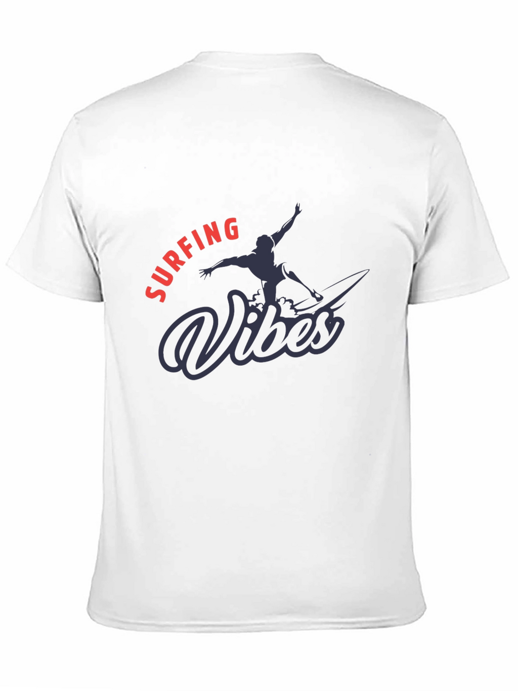 Surfing Vibes Graphic Tee - Black