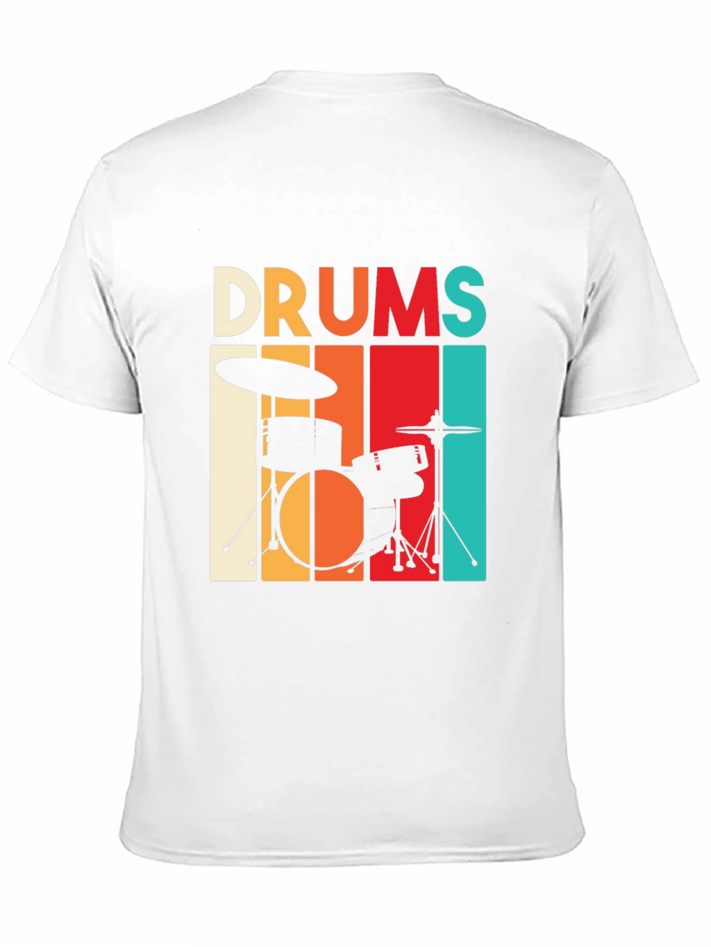Retro Drums Graphic T-Shirt - Music Lover Tee