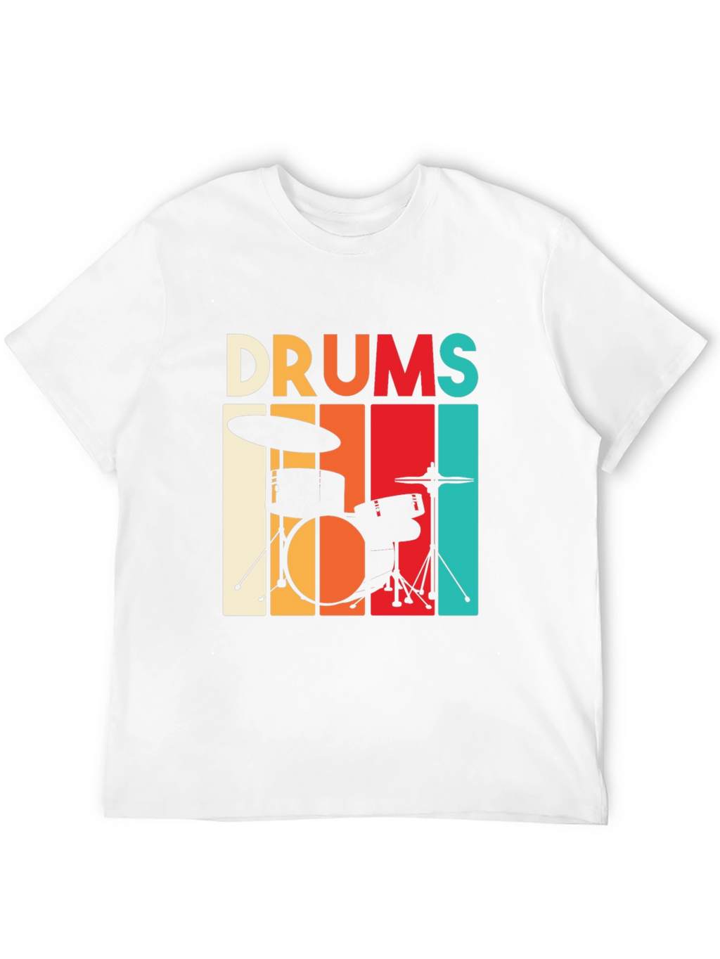 Retro Drums Graphic T-Shirt - Music Lover Tee