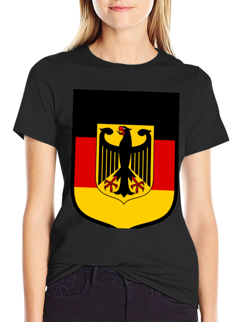 German Flag Shield Graphic T-Shirt