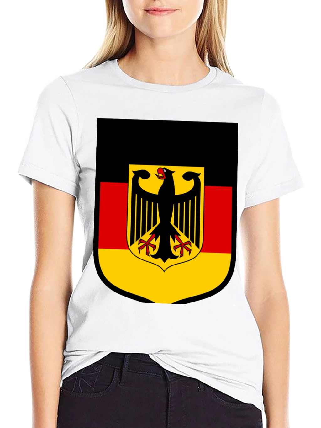 German Flag Shield Graphic T-Shirt