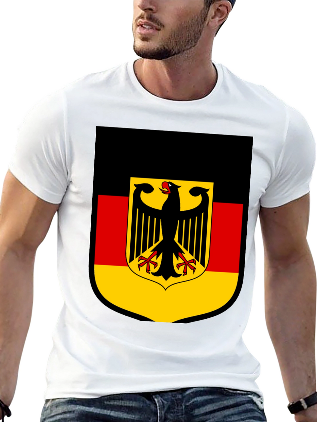 German Flag Shield Graphic T-Shirt
