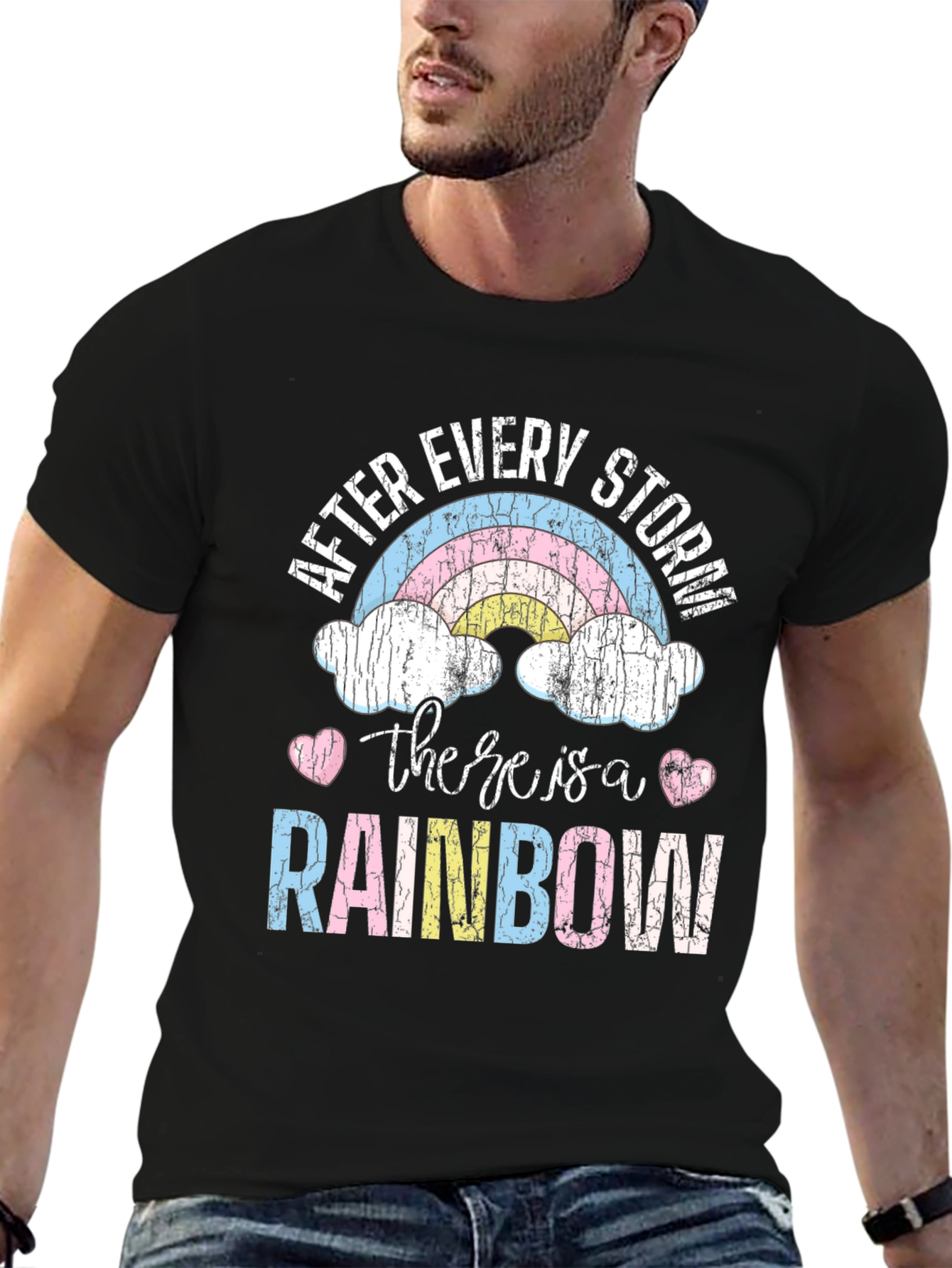 After Every Storm Rainbow Graphic T-Shirt