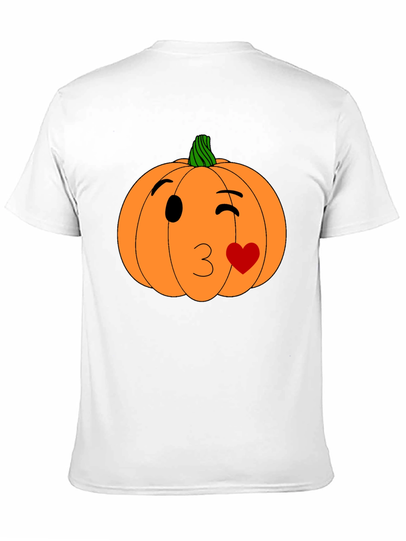 Winking Pumpkin Kiss Halloween T-Shirt