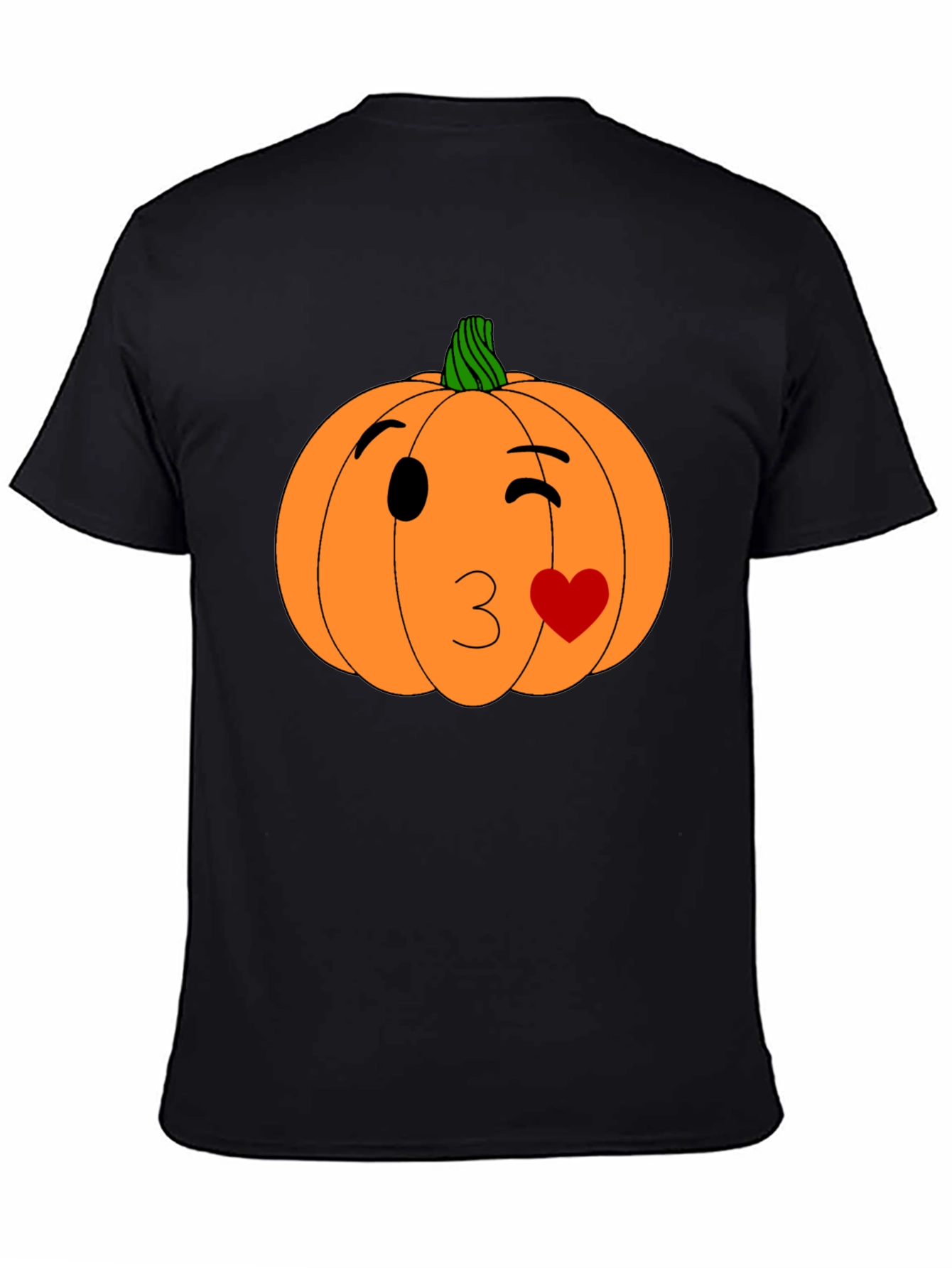 Winking Pumpkin Kiss Halloween T-Shirt