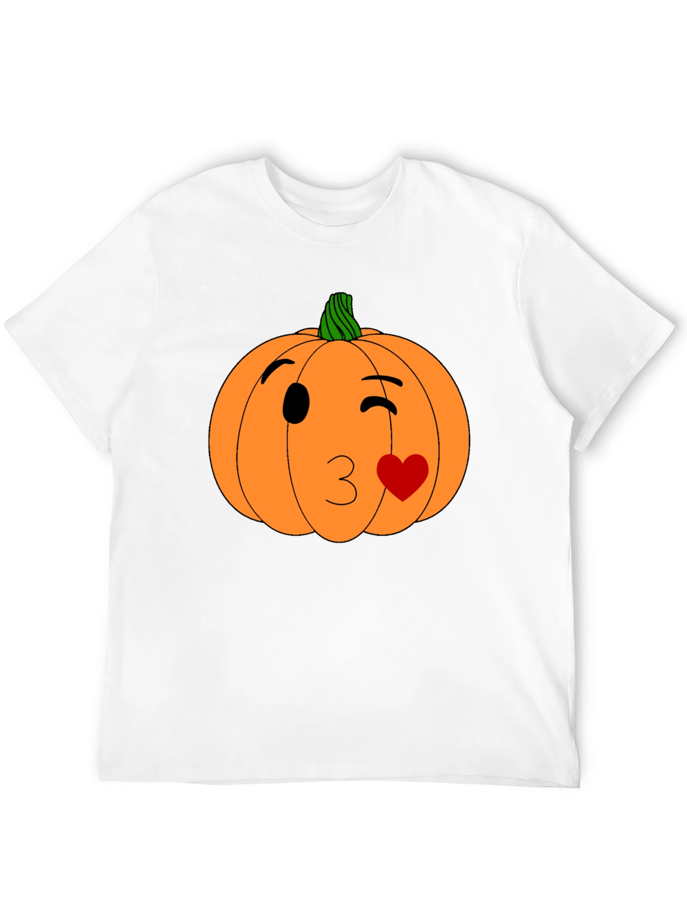 Winking Pumpkin Kiss Halloween T-Shirt
