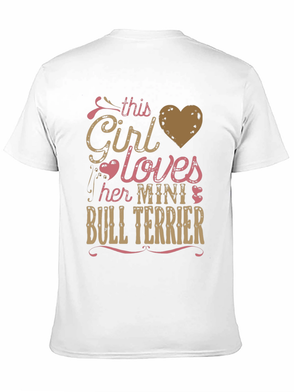 This Girl Loves Mini Bull Terrier T-Shirt - Black