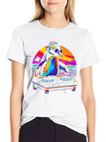 DJ Penguin Graphic Tee - Tropical Vibes