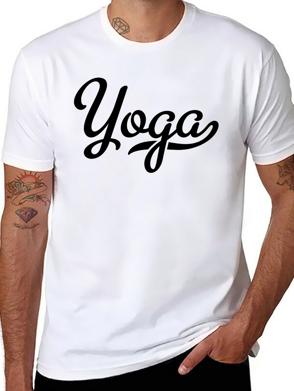 Yoga Graphic Tee - Soft Cotton Casual Shirt