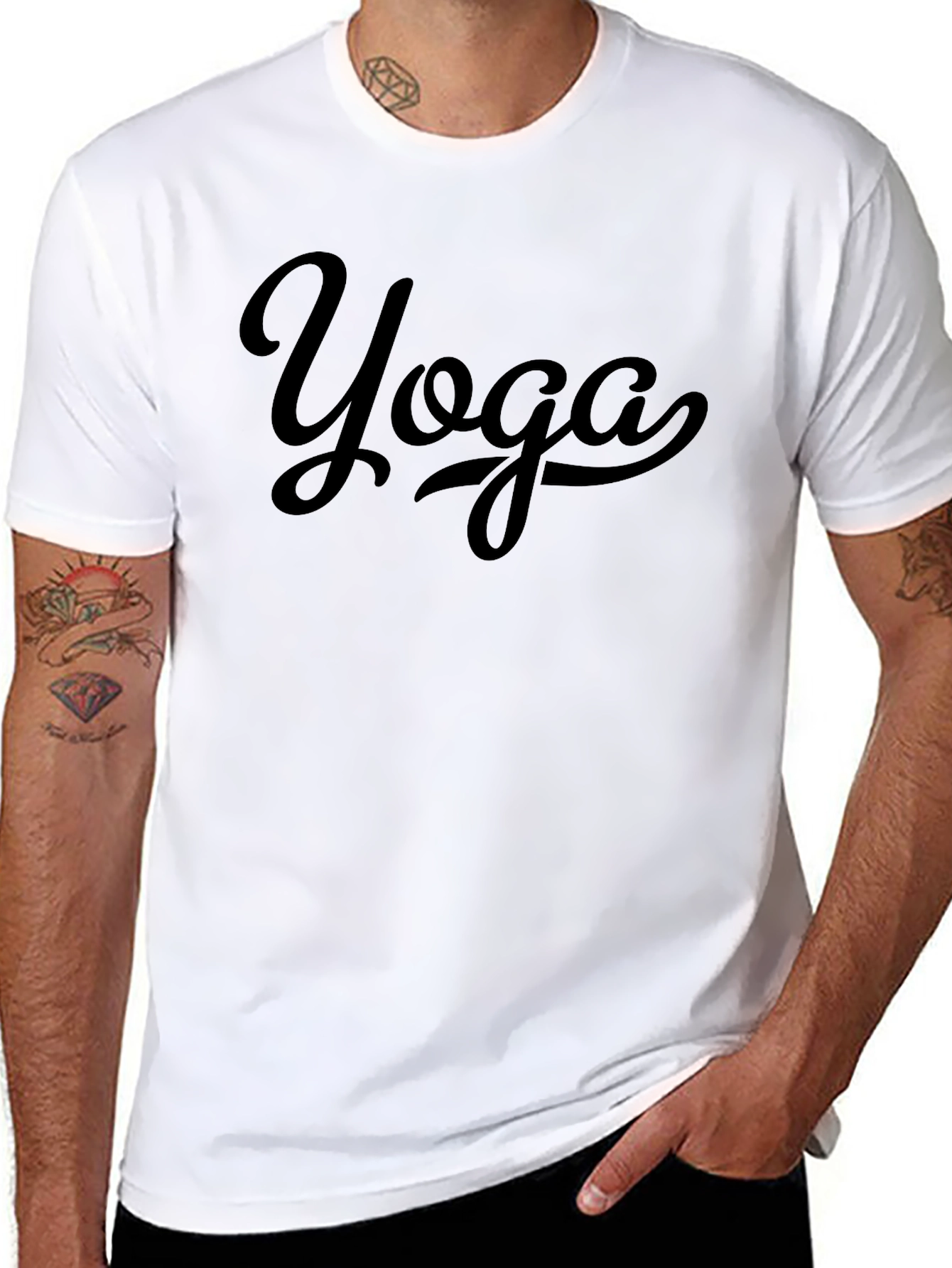 Yoga Graphic Tee - Soft Cotton Casual Shirt
