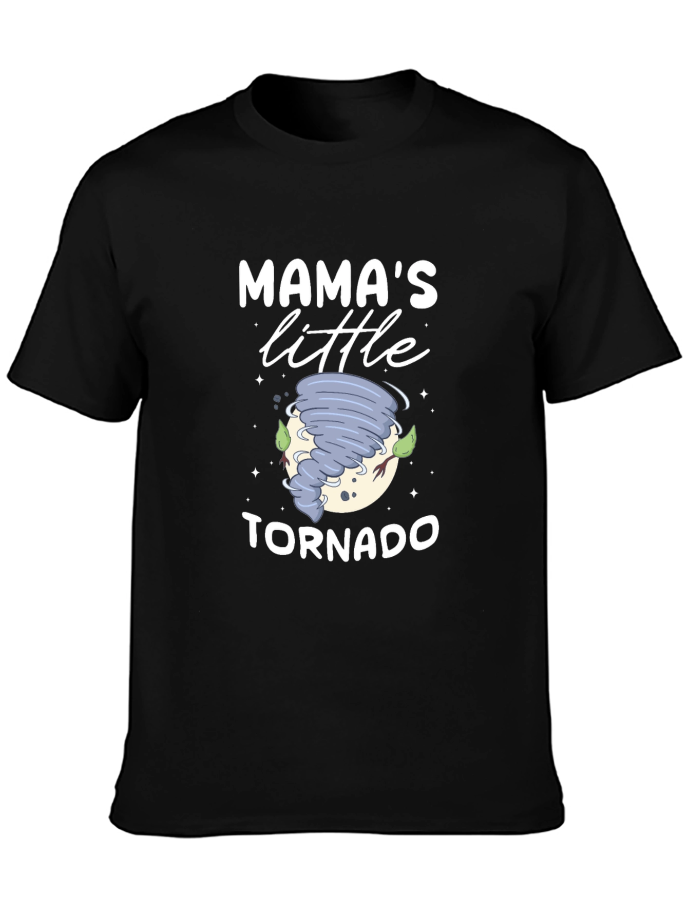 Mamas Little Tornado Black T-Shirt