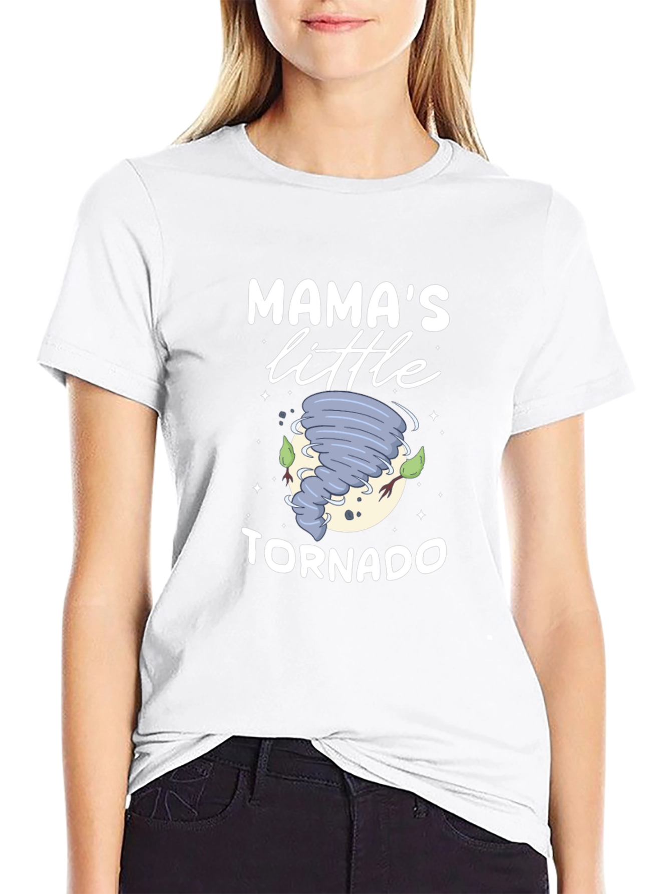 Mamas Little Tornado Black T-Shirt
