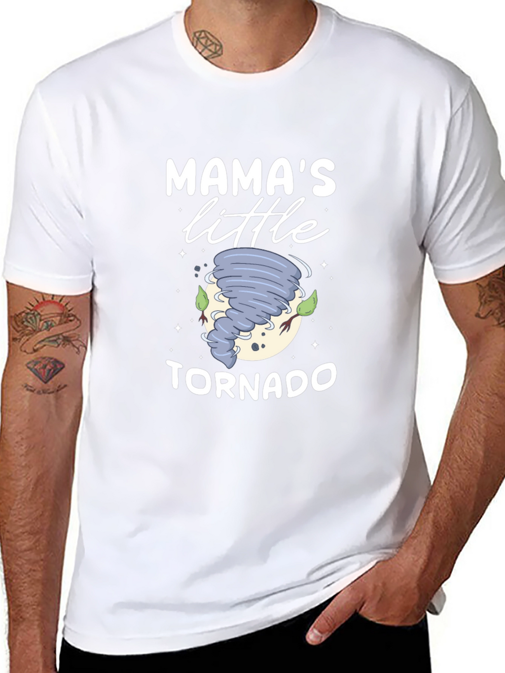 Mamas Little Tornado Black T-Shirt
