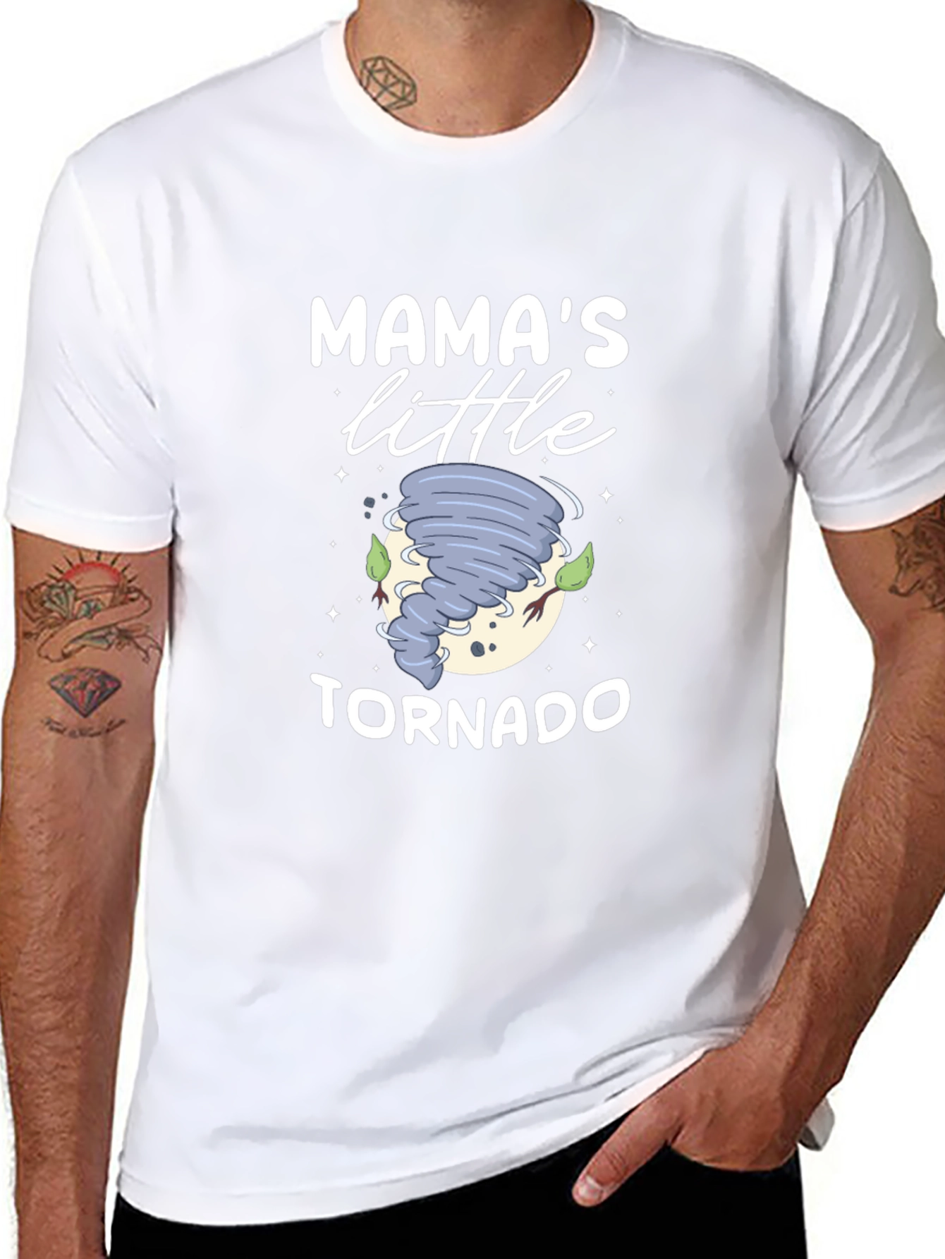 Mamas Little Tornado Black T-Shirt
