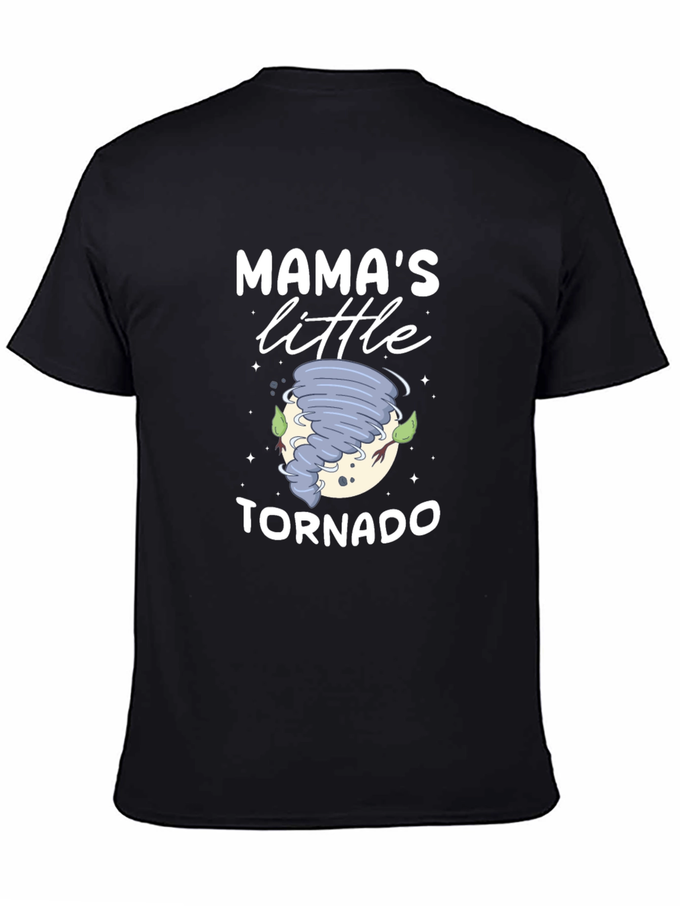 Mamas Little Tornado Black T-Shirt