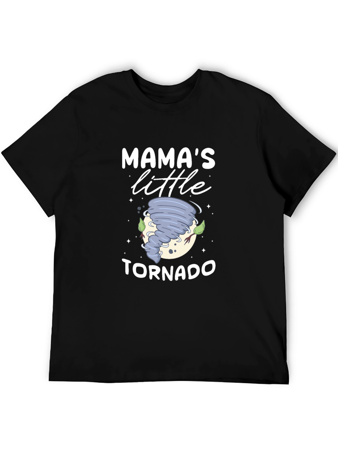 Mamas Little Tornado Black T-Shirt
