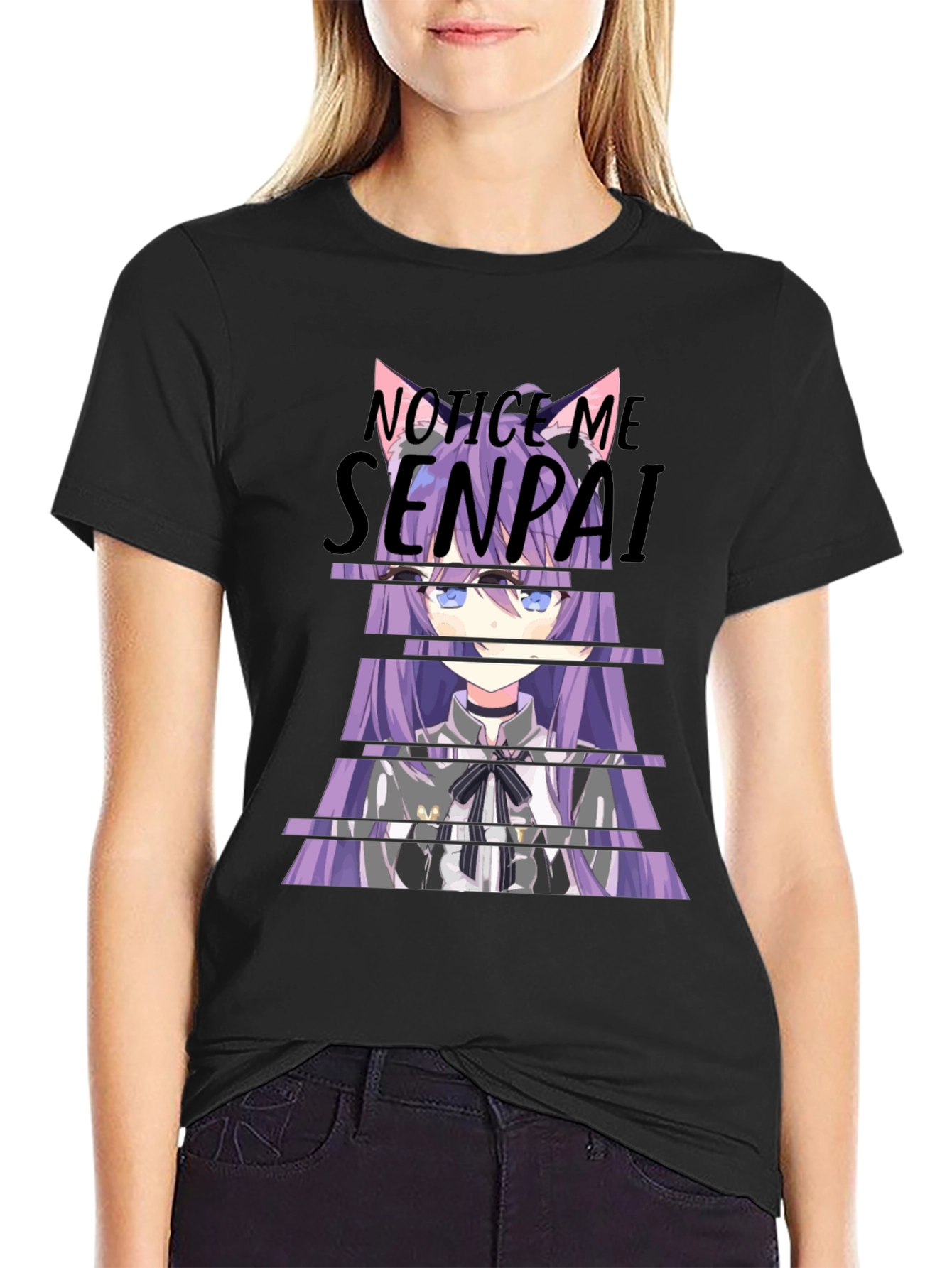 Notice Me Senpai Anime Graphic T-Shirt
