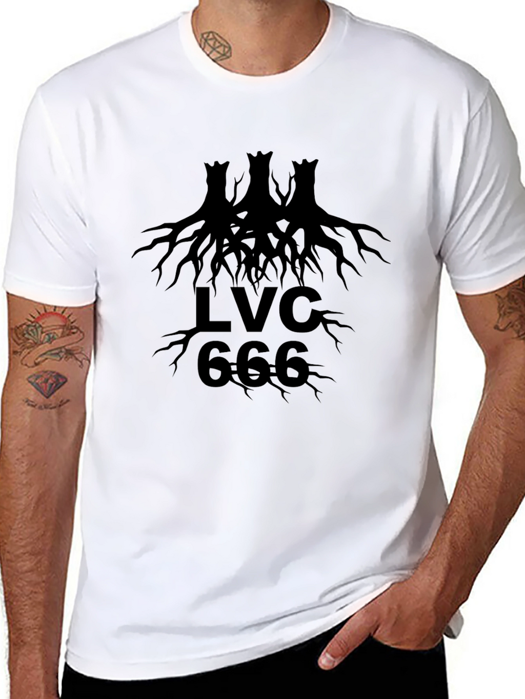 LVC 666 Black Graphic Tee